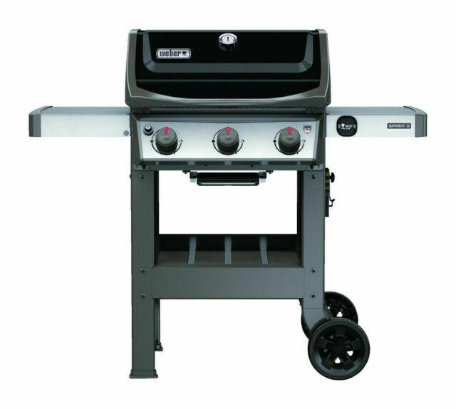 Spirit II E-310 3-Burner Liquid Propane Grill - Black