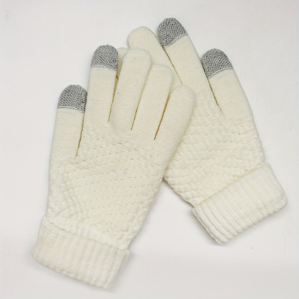 Winter Thickened Warm Wool Gloves Outdoor Windproof Cycling Gloves Touchscreen Gloves
