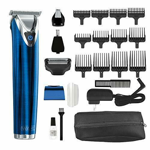 Wahl  Steel Lithium Ion 2.0+ Slate Beard Trimmer for Men - Electric ...