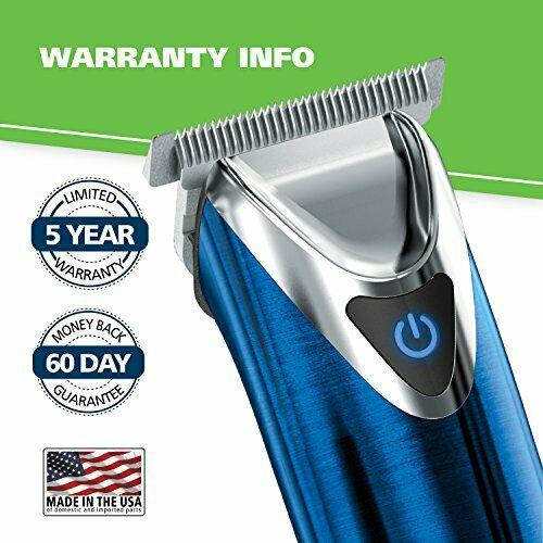 Wahl  Steel Lithium Ion 2.0+ Slate Beard Trimmer for Men - Electric ...