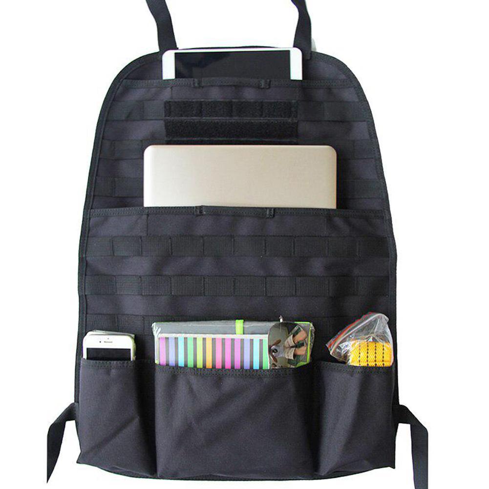 Military-Grade Car Back Seat Organizer: Tactical Accessories, Molle Pouch StoraBag, Outdoor Self-Driving Hunting Seat Cover Bag