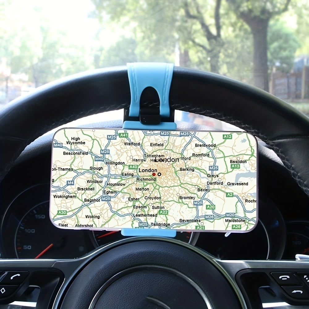 Upgrade Your Driving Experience With A Universal Car Steering Wheel Phone Holder!