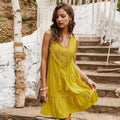 bohemian sleeveless elegant dress
