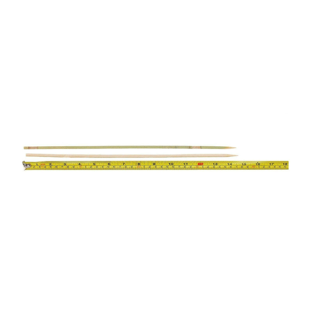 14.6" x 0.2" Extra Long Heavy Duty Square Bamboo Yakitori BBQ Skewers