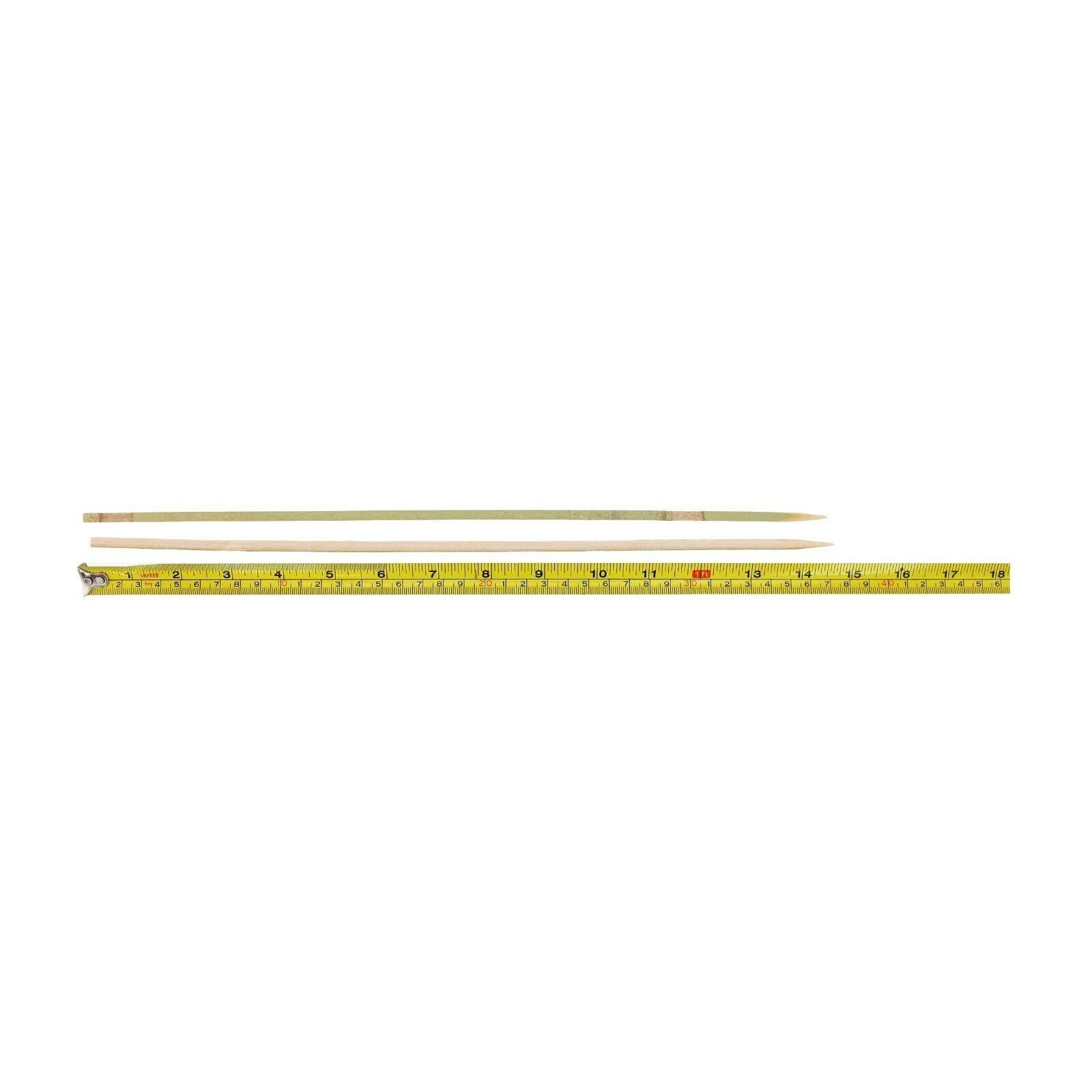14.6" x 0.2" Extra Long Heavy Duty Square Bamboo Yakitori BBQ Skewers