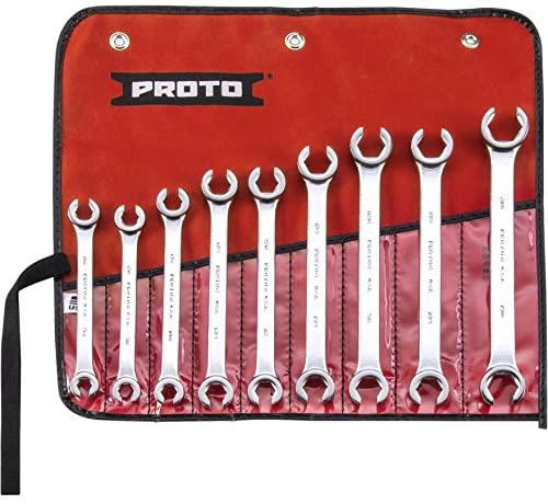 Proto - 9Piece Double End Flare Nut Wrench Set - 6 Pt. (J3740)