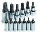 S K Hand Tools SKT84213 13 Piece 1/4", 3/8" and 1/2" Drive Torx Bit Socket Set