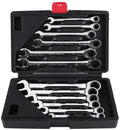Hand Tools Set Hand Tool Set 12 Pcs Ratche Wrench Set Torque Socket Spanner 8-19mm Ratcheting Wrench Spanners Garafor Auto Car Repair Tools (Size : Fixed Head)
