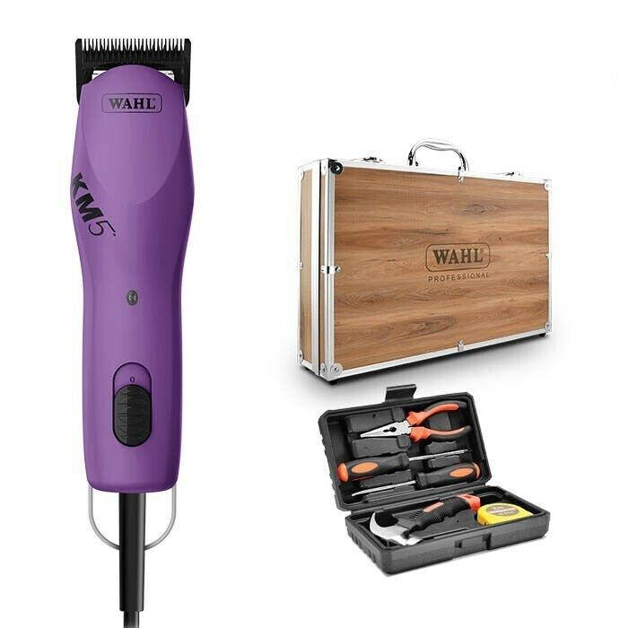 Wahl KM5 Dog / Pet Clipper with Wooden Case and Tool Kit