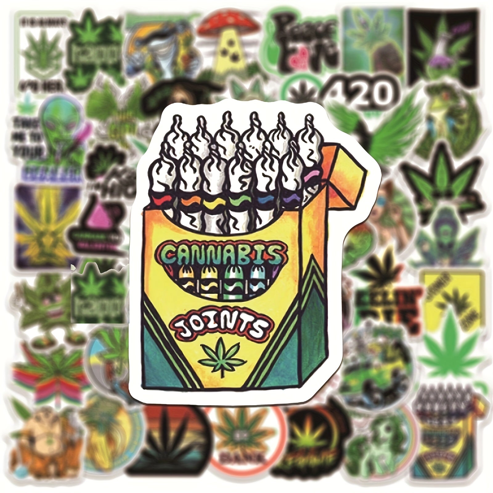 100pcs Leaves Stickers For Water Bottles, Vinyl Waterproof Stickers For Laptop, Skateboard, Computer,  Bike Stickers For Teens Kids Girls Adults