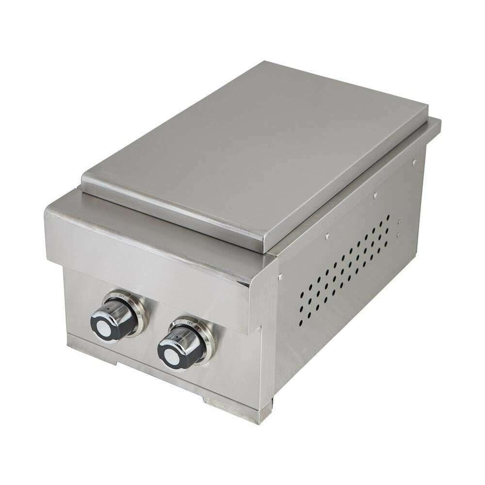 Turbo -In Propane Gas Double Side Burner With Lid