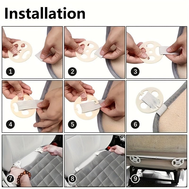 Upgrade Your Car With This Soft And Stylish Plaid Car Seat Cover And Memory Foam Cushion!
