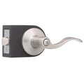 Satin Nickel Privacy Bed/Bath Door Lever Set