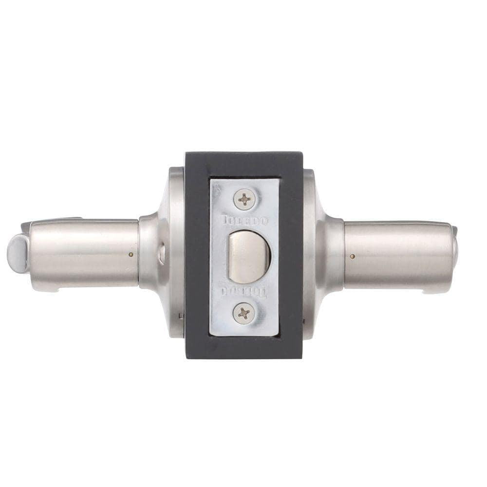 Satin Nickel Privacy Bed/Bath Door Lever Set