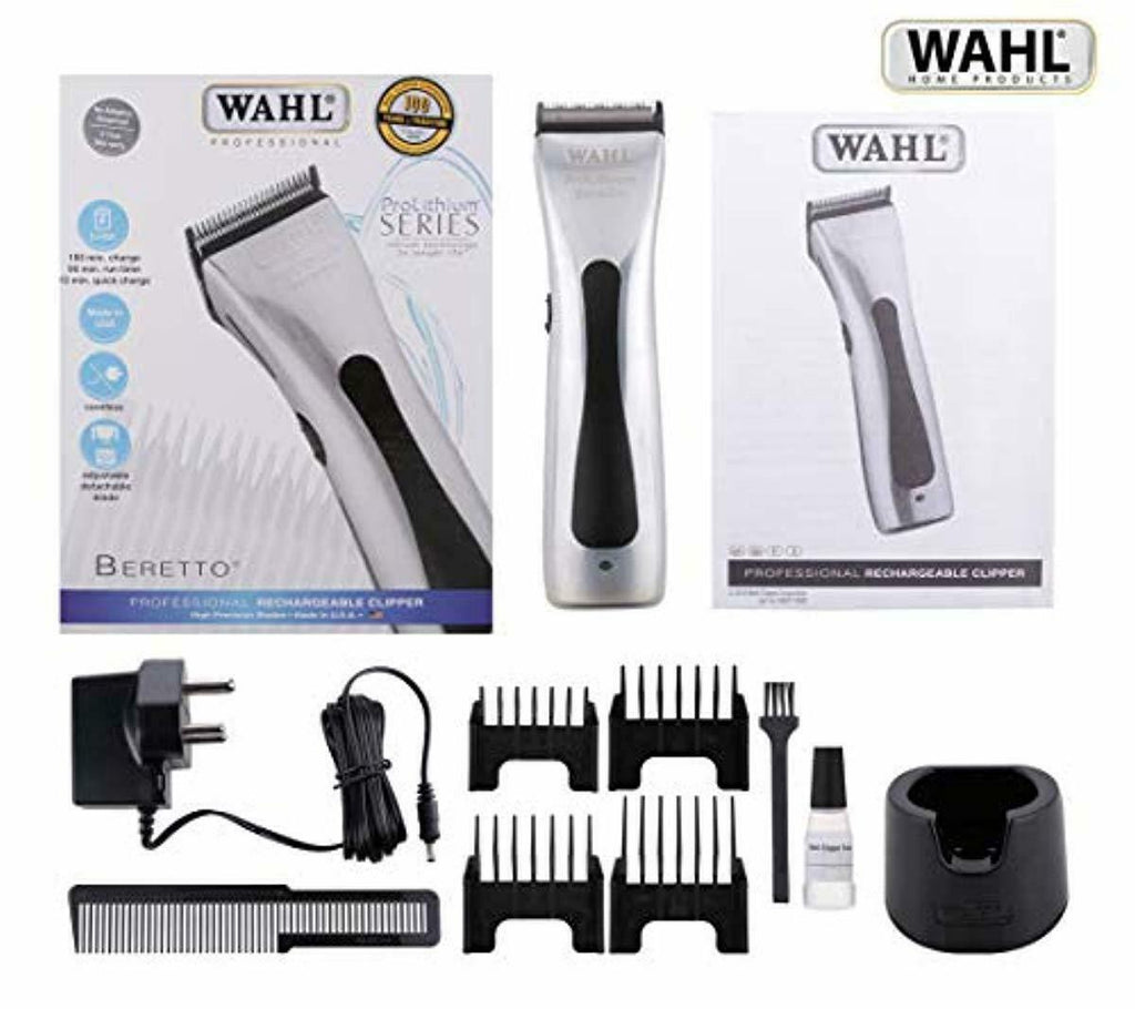 WAHL Pro-Lithium Beretto 4212-0472 Silver Professional Cordless Hair Clipper