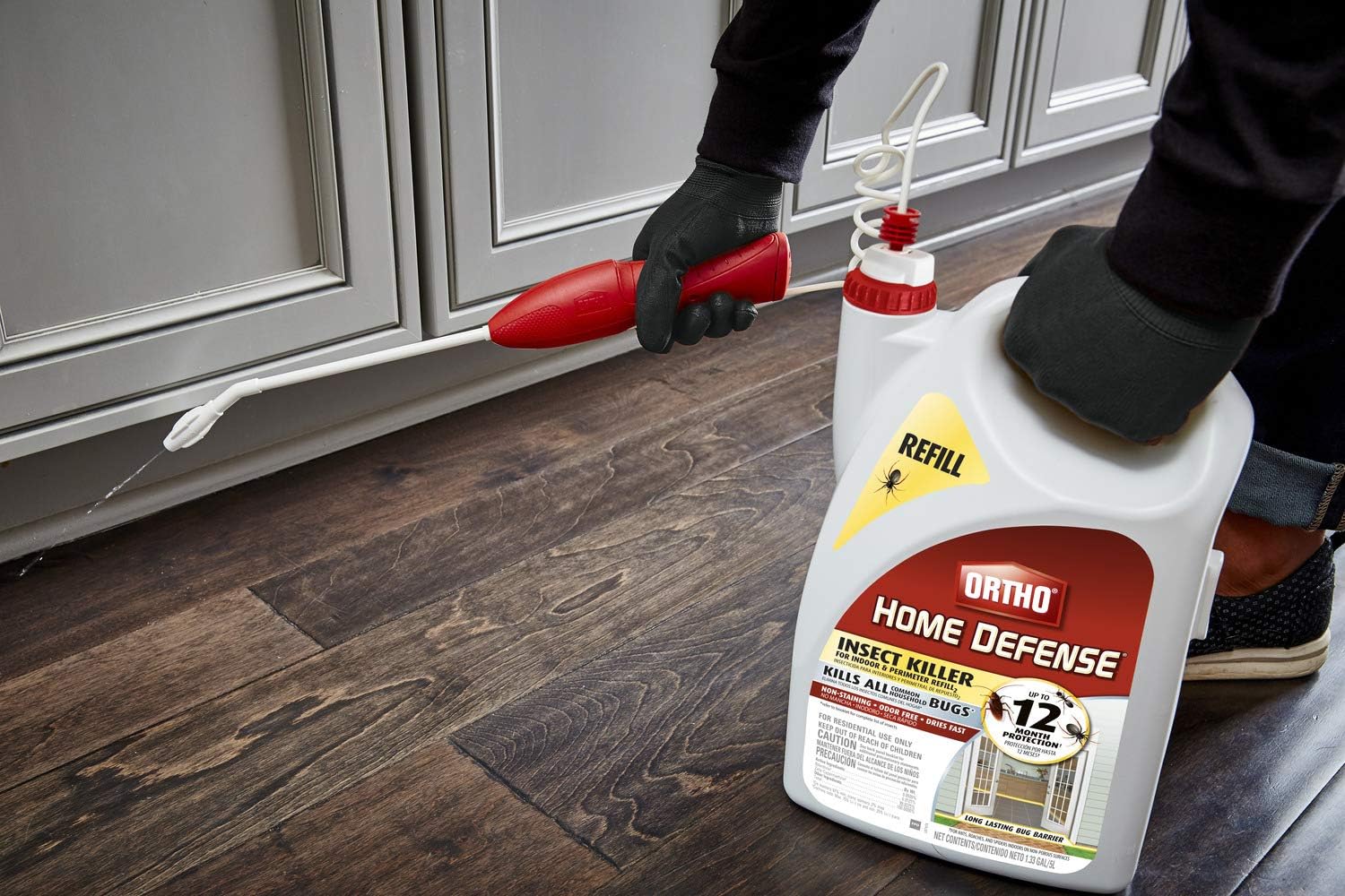 Ortho Home Defense Insect Killer for Indoor &amp; Perimeter Refill 2, 1.33 gal., 4-pack
