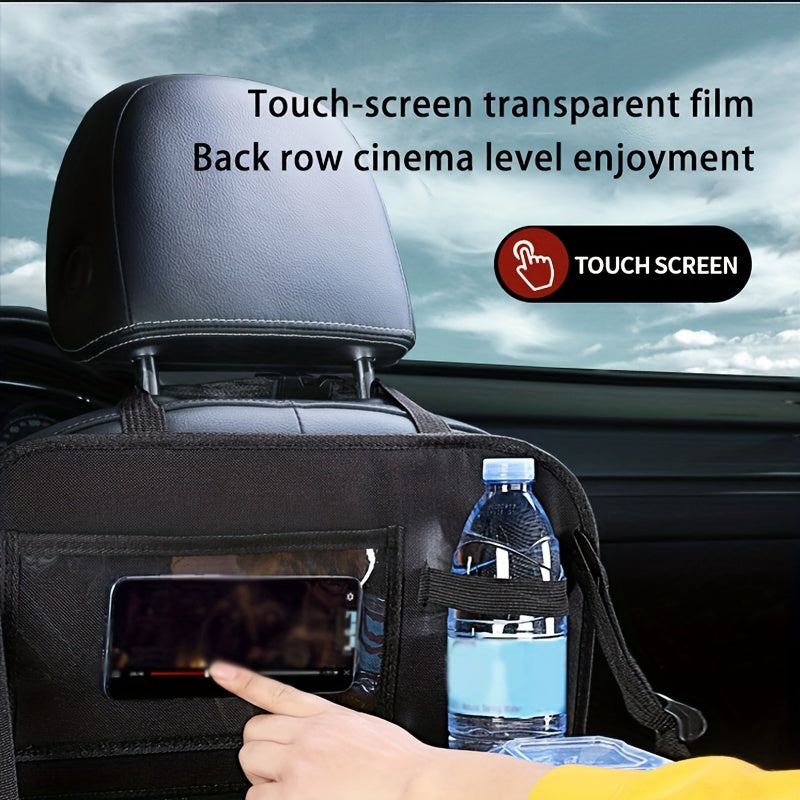 1pc Car Back Seat Organizer, StoraPockets Kick Mats Car Back Seat Protectors Tissue Box Cup Holder Laptop Table Car Eating Tray For ParOnly
