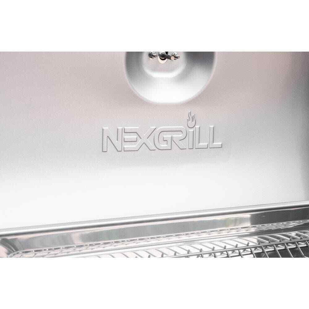 4-Burner Propane Gas Grill in  Steel with Side Burner