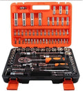 ZSEFV Hand Tools 94pcs (1/4 and 1/2 Inches) Sockets Ratchet Wrench Combo Tools Kit for Auto Repairing red Box Hand Tools