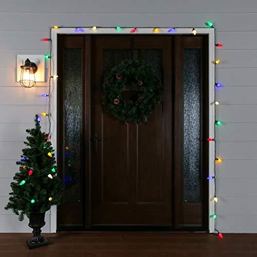 GE Energy Smart 100-Count 66-ft Cotant Warm White Multicolor C9 LED Plug-Insn Christmas String Lights Energy Star