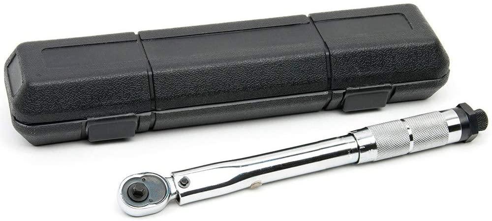 LLRYN 1/4 inch Drive Torque Wrench Tools with Case Foot Pound 5-25NM Drive Click Adjustable Hand Spanner Ratchet Wrench Tool