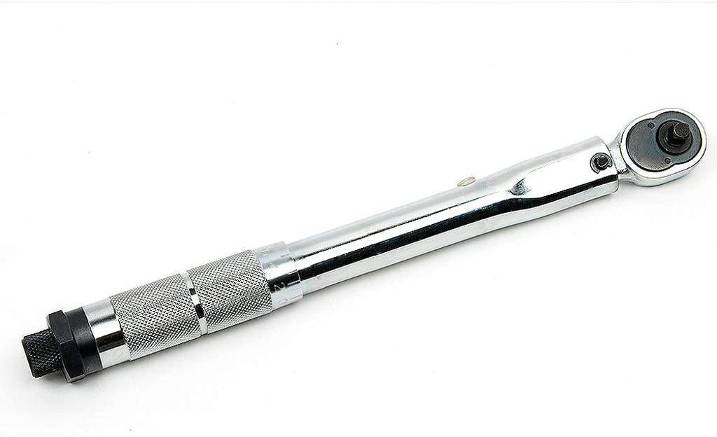LLRYN 1/4 inch Drive Torque Wrench Tools with Case Foot Pound 5-25NM Drive Click Adjustable Hand Spanner Ratchet Wrench Tool