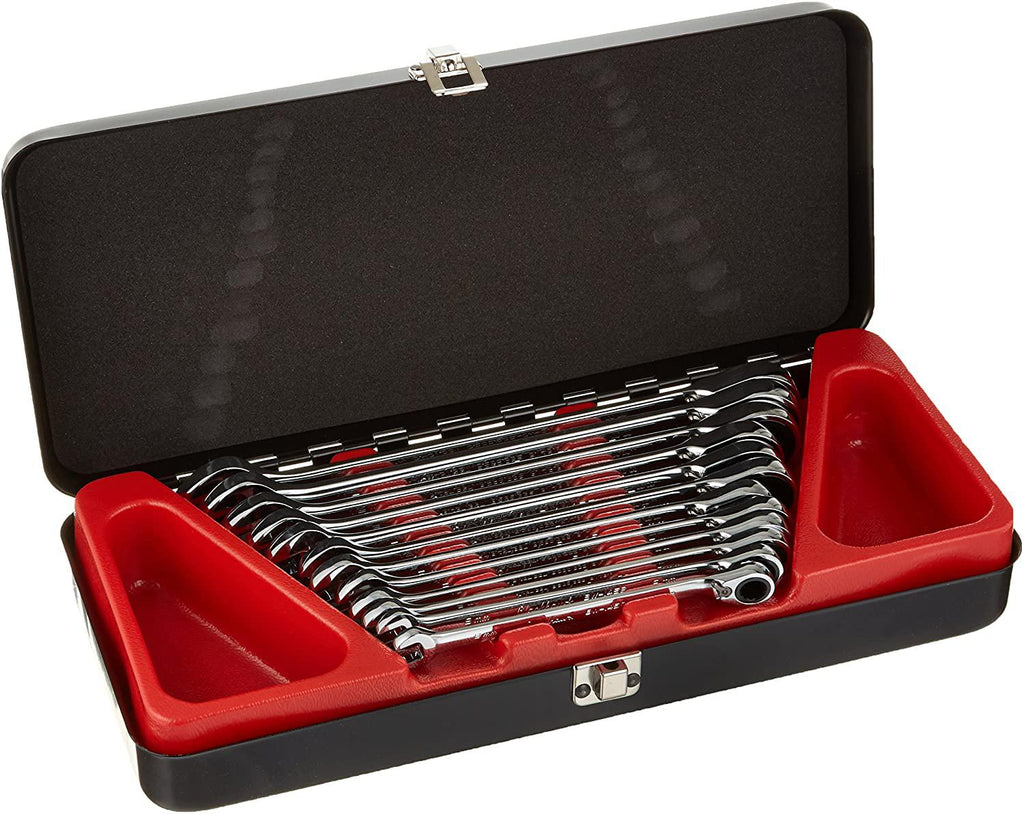Blackhawk By Proto BW-1450 12 Point Metric Reversible Ratcheting Combination Wrench Set, 12-Piece