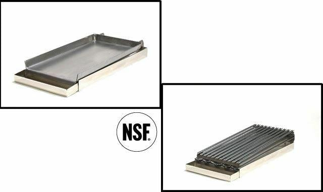 Chef Lift-Off 2-Burner Add-On Combination Griddle/Broiler