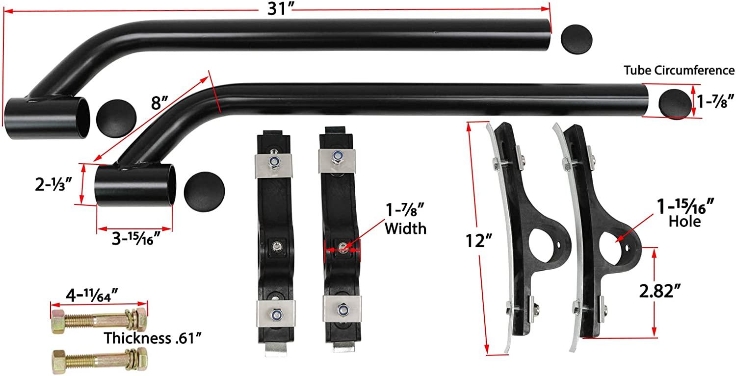 Mytee Products (2 Pack) Black Poly Coated Poly Fender Mounting Kit