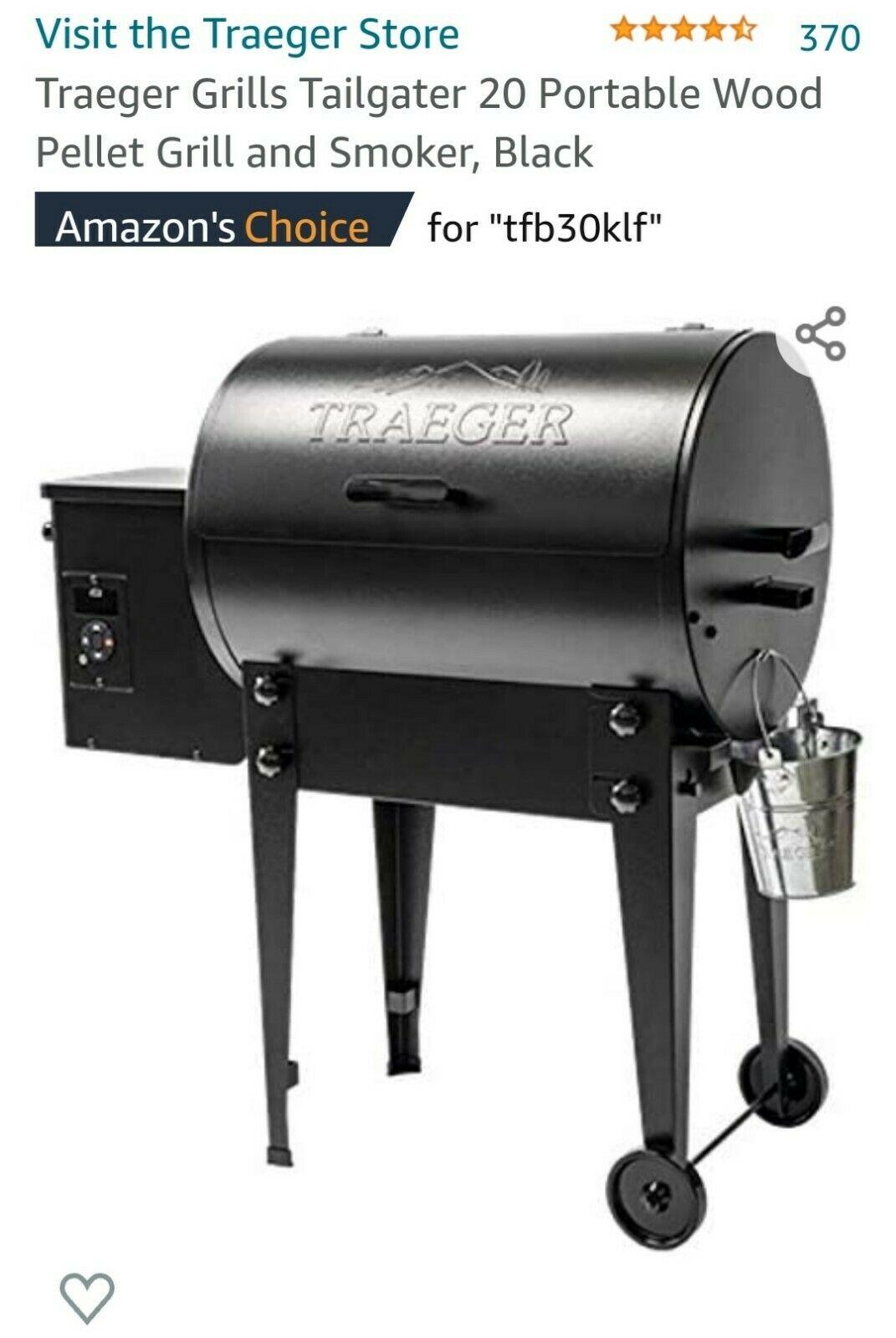 Grills - Tailgater 20 Pellet Grill - Black