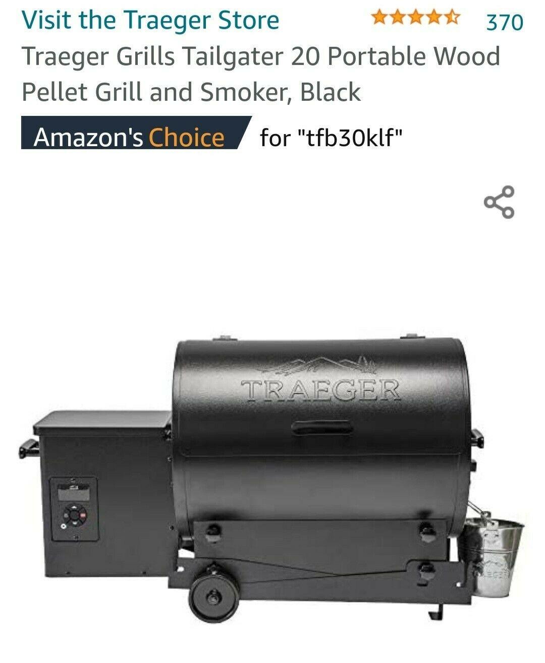 Grills - Tailgater 20 Pellet Grill - Black