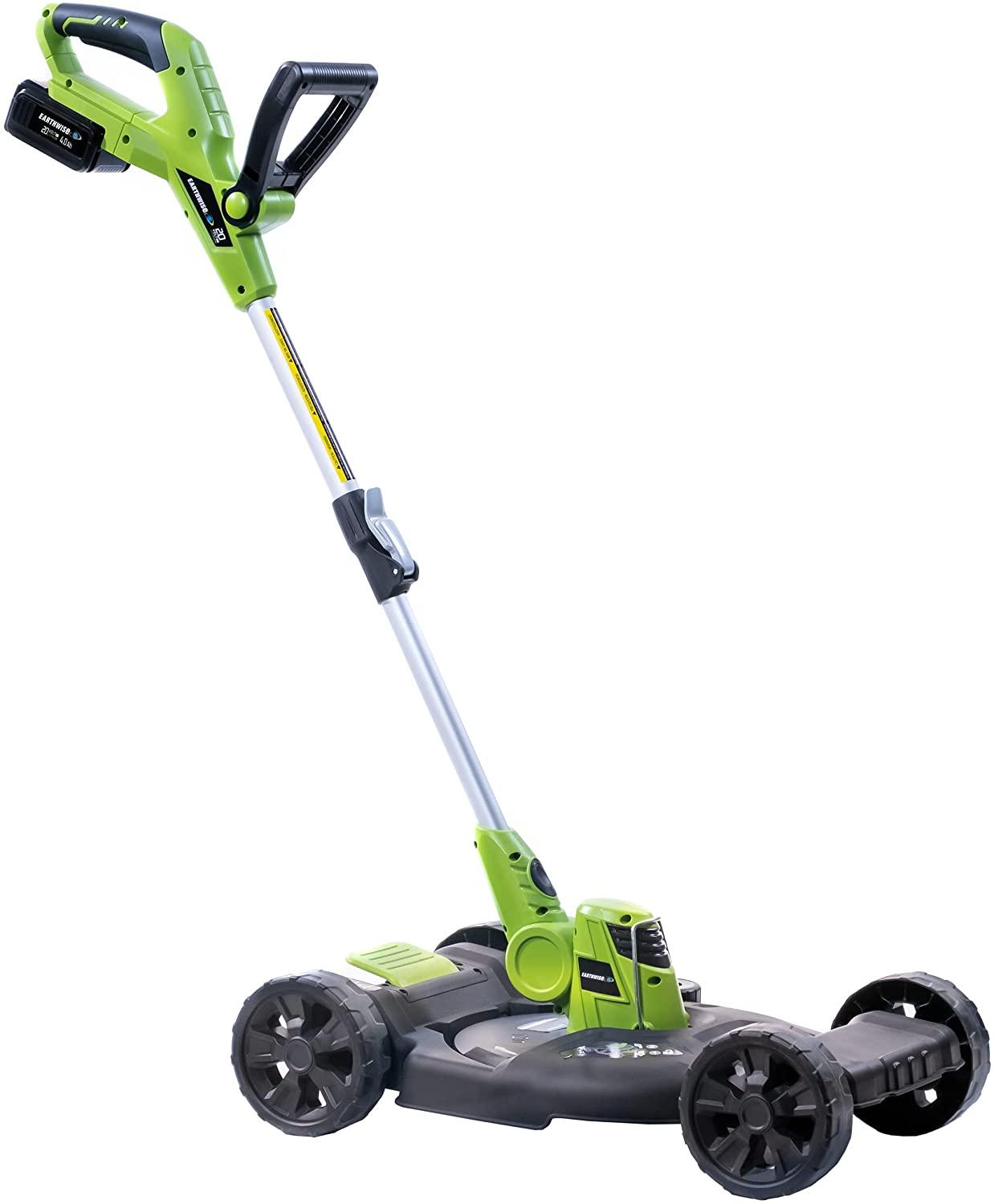 Earthwise LSTM2012-4 20-Volt 12-Inch Cordless String Trimmer/Mower, Black