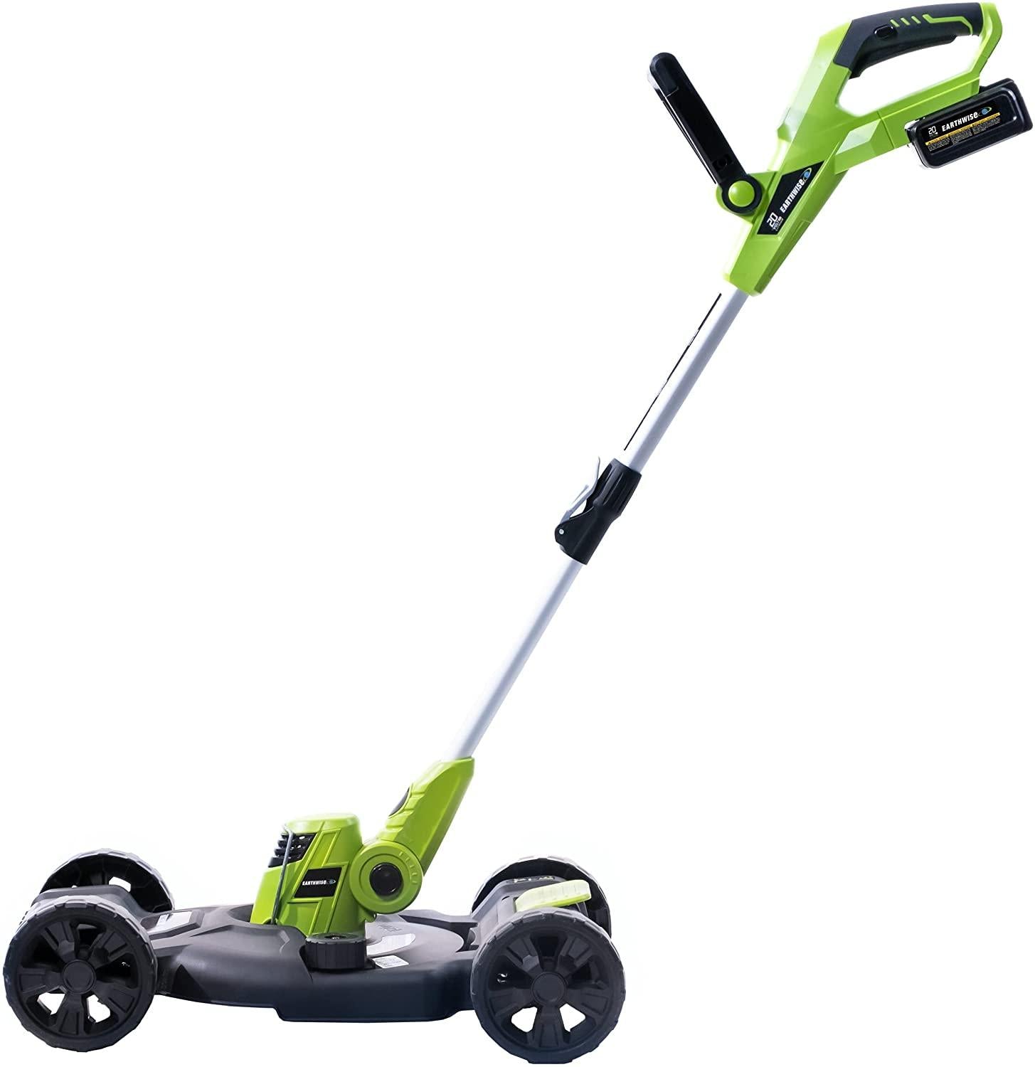 Earthwise LSTM2012-4 20-Volt 12-Inch Cordless String Trimmer/Mower, Black