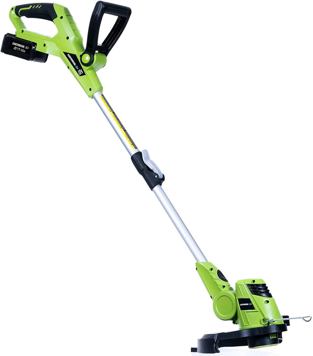 Earthwise LSTM2012-4 20-Volt 12-Inch Cordless String Trimmer/Mower, Black