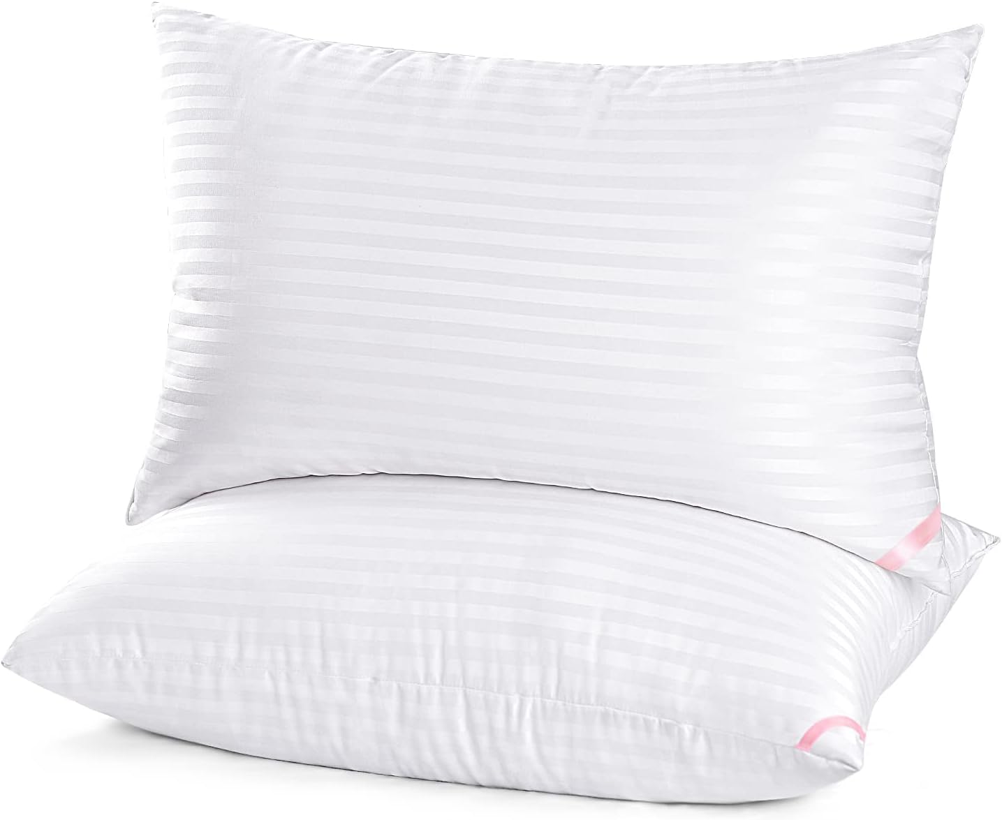 EIUE Hotel Collection Bed Pillows for Sleeping 2 Pack Queen Size, Pillows for Side and Back Sleepers,Super Soft Down Alternative Microfiber Filled Pillows,20 x 30 Inches