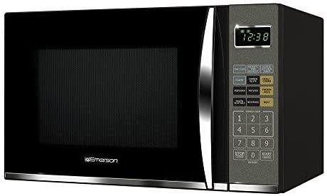 Emerson 1.2 CU. FT. 1100W Griller Microwave Oven with Touch Control,  Steel, MWG9115SB