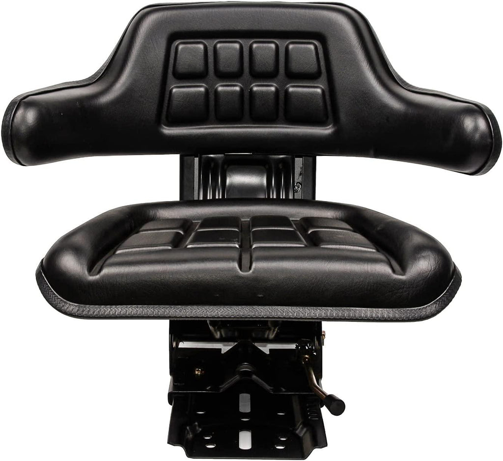 Universal Tractor Suspension Seat Sliding Rails Adjustable,Waffle Style,Fits for John Deere,Ford/Holland,Massey Ferguson,Kubota (Black)