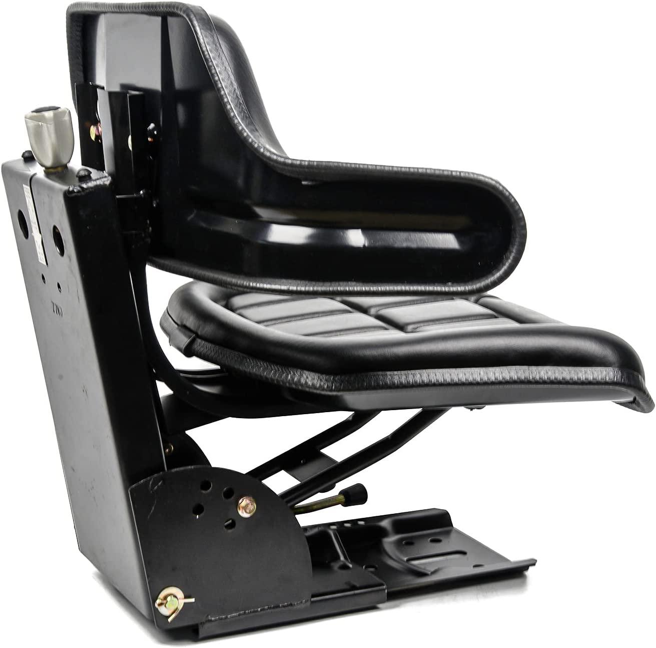 Universal Tractor Suspension Seat Sliding Rails Adjustable,Waffle Style,Fits for John Deere,Ford/Holland,Massey Ferguson,Kubota (Black)