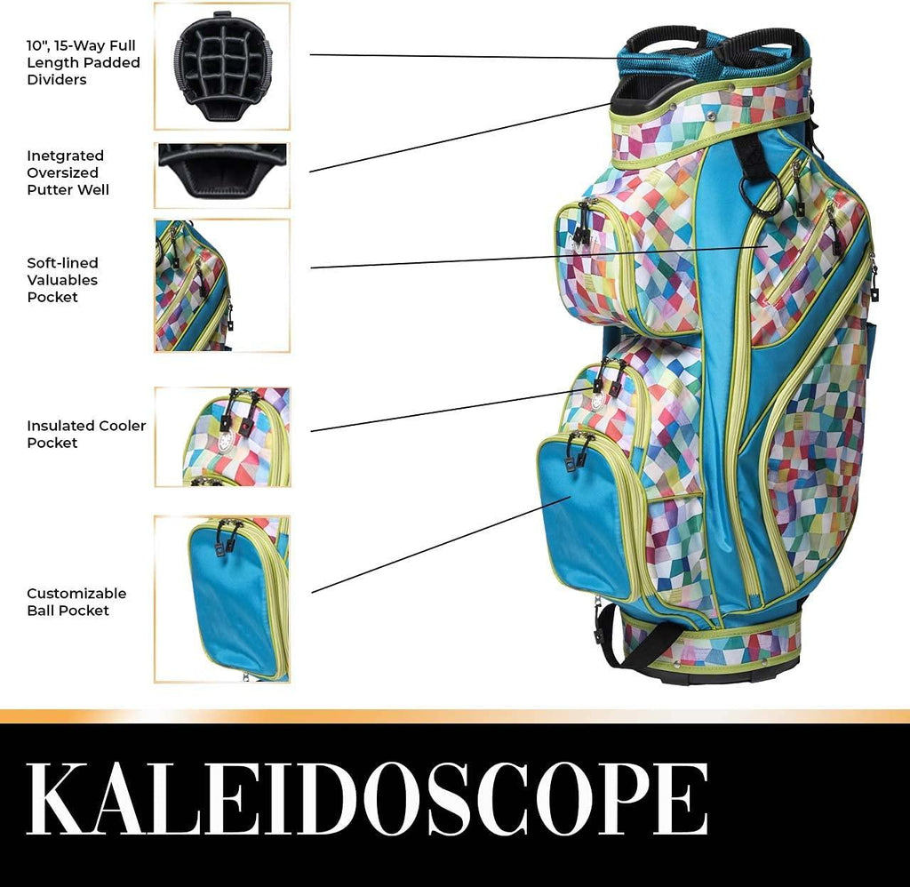 Glove It Women’s Golf Bag, Lightweight Golf Cart Bag for Ladies with 14 Golf Club Holders, Putter Well & 9 Easy-Access Pockets