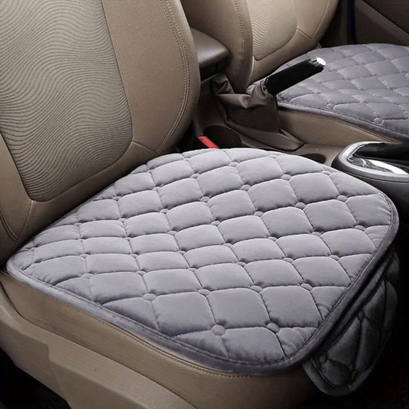 1pc / 3 Pcs Car Seat Cushion, Non-Slip Rubber Bottom With StoraPouch,Premium Comfort Memory Silk Cotton, Car Seat Pad Universal