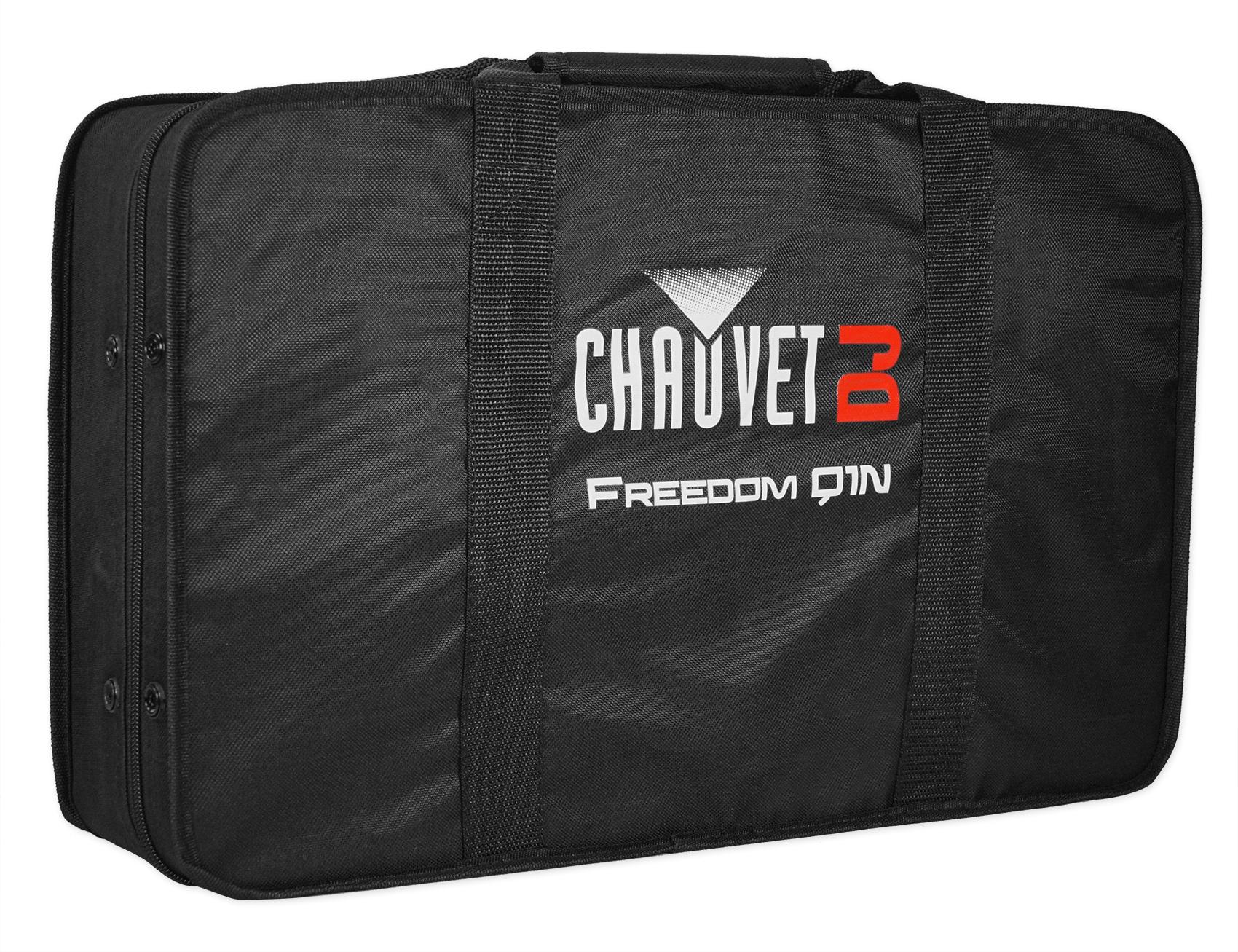 Chauvet Freedom Q1N 4) Pin Spot Wireless DMX Rechargeable Wash Lights+LED Fogger