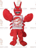 Hilarious Lobster BIGGYMONKEYMascot Costume With White Jersey