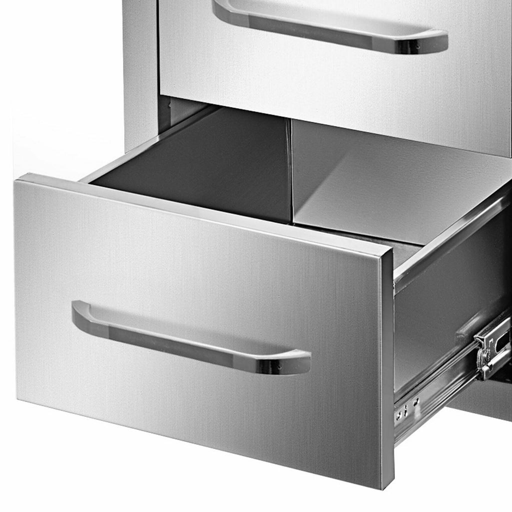 BBQ Door Triple Drawer Combo 38.1"W x 22.6"H Outdoor Kitchen BBQ Grill Storage