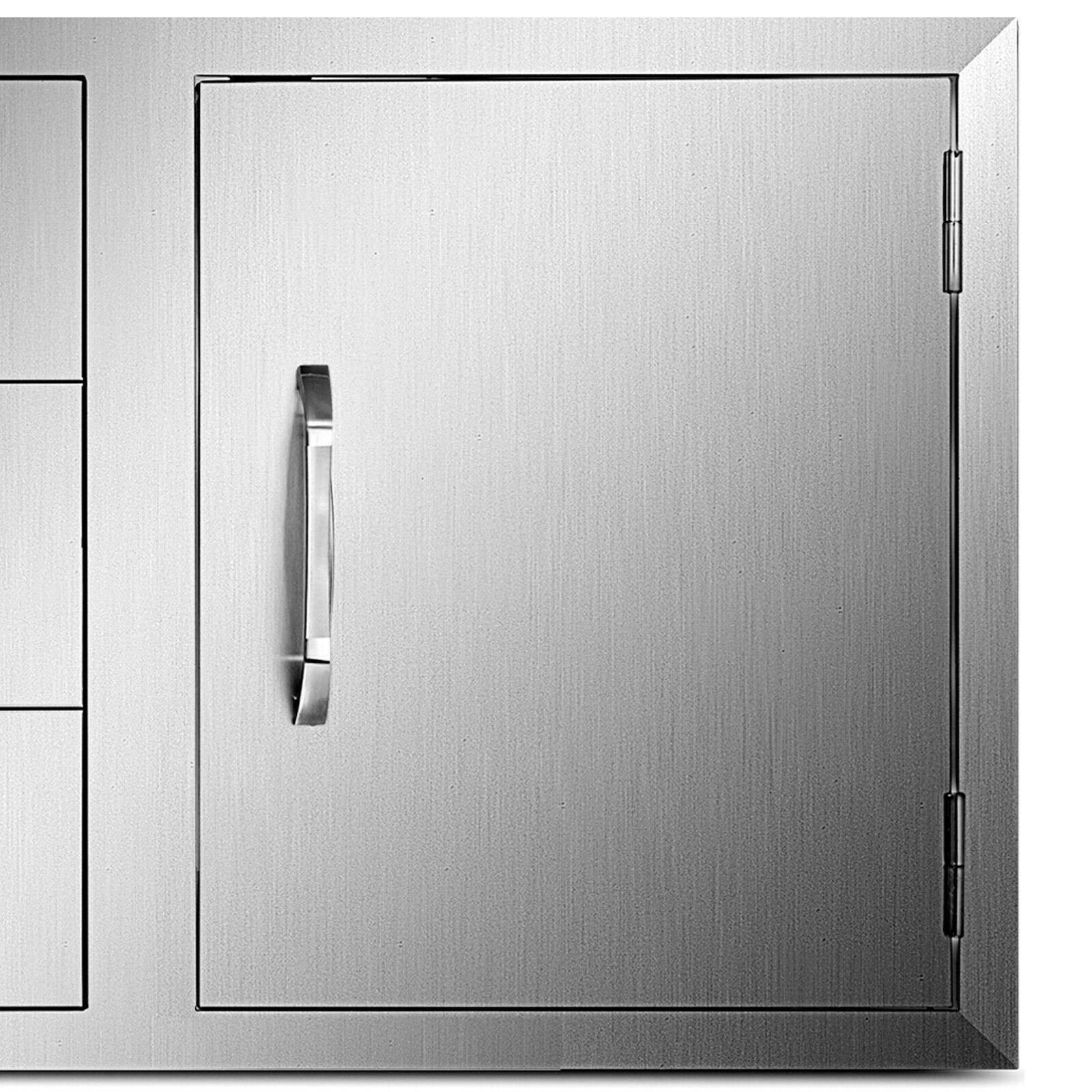 BBQ Door Triple Drawer Combo 38.1"W x 22.6"H Outdoor Kitchen BBQ Grill Storage