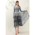mesh printed skirt