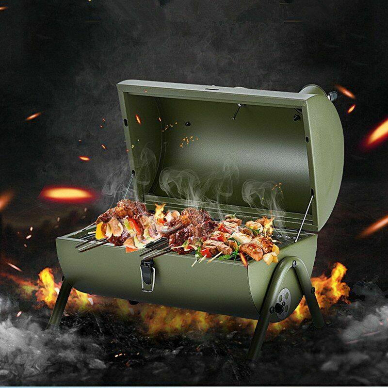 Barbecue Grill Portable Steel Durable Outdoor Travel CooCamping Accessories