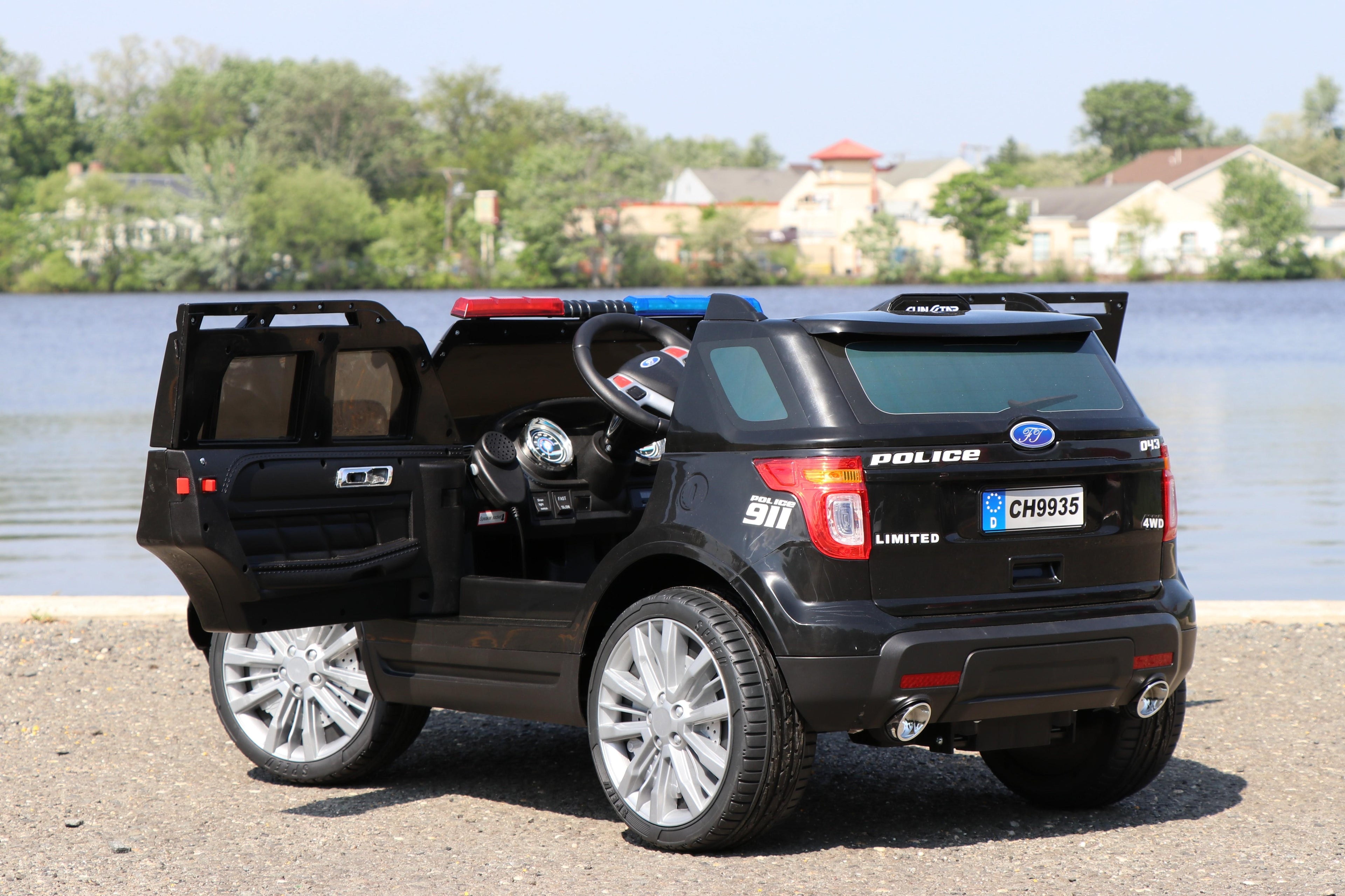 Police Cop Car SUV 12v-Dual Motor Electric Power Ride On Car with Remote Control