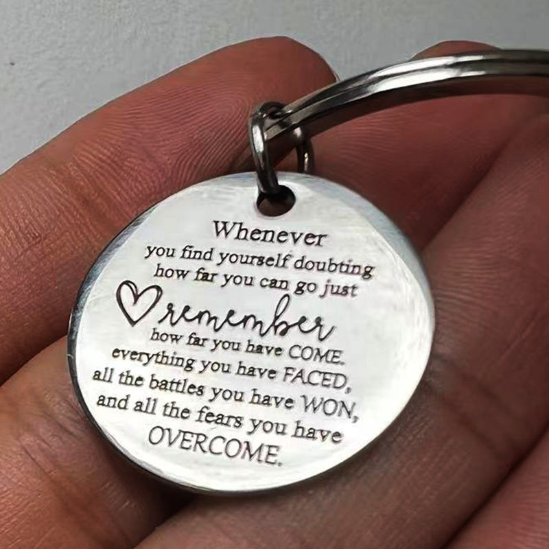 1pc Keychain For Women Men Awareness Gift Friend Inspirational Stay Strong Gift