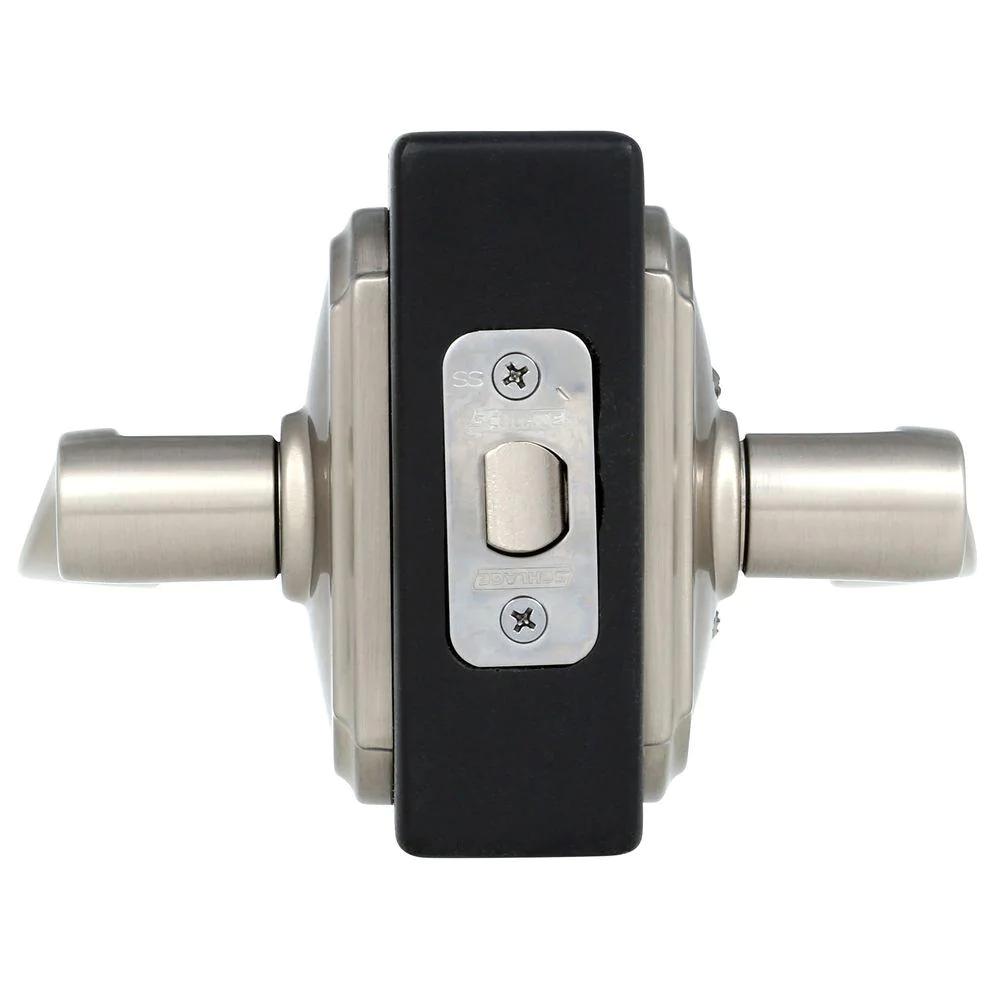 Accent Satin Nickel PassaHall/Closet Door Lever with Camelot Trim