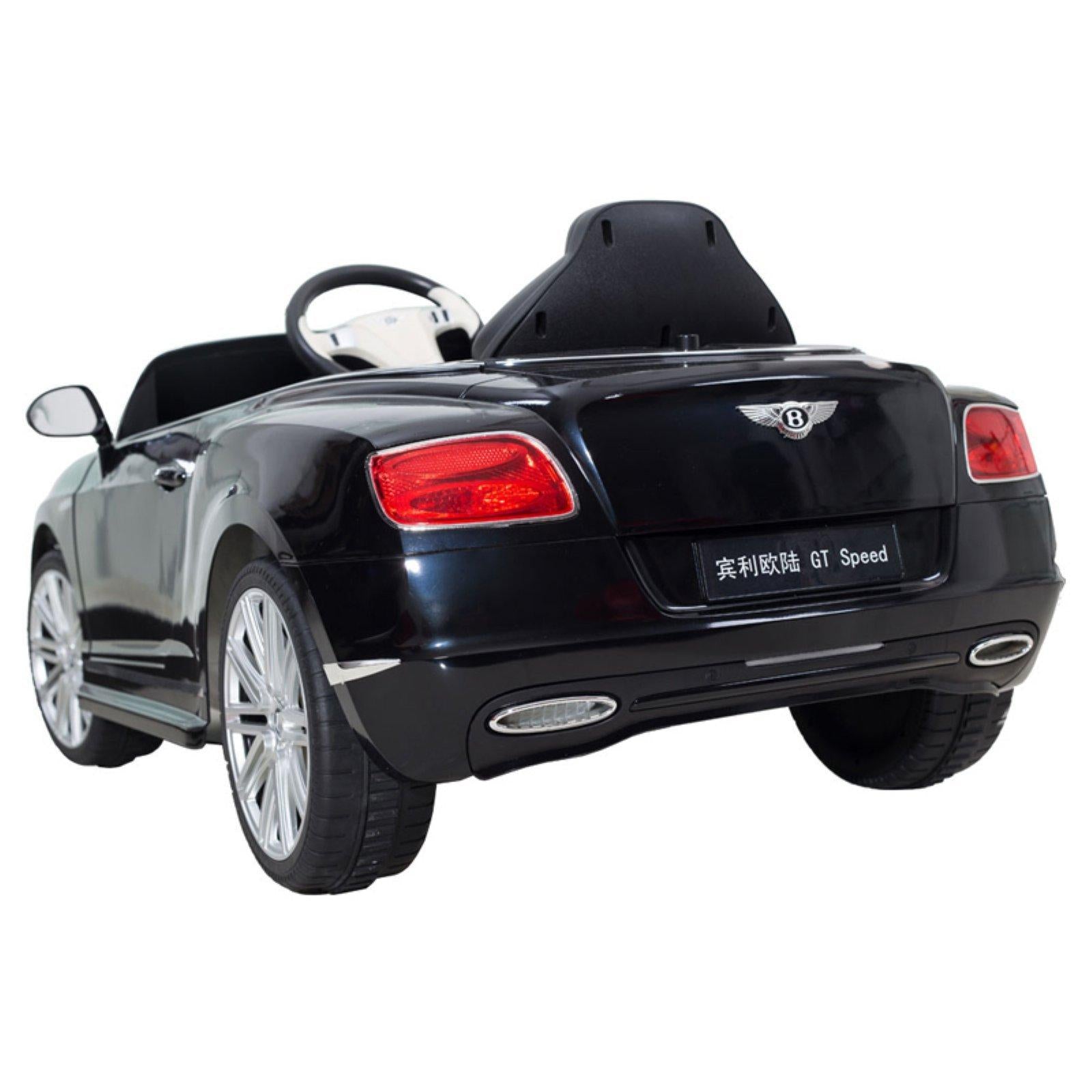 Rastar Bentley GTC Remote Controlled 12V Kids Battery Powered Ride On Car Black